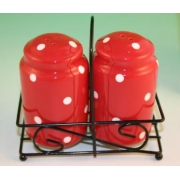 Red Polka Dot Cruet Set